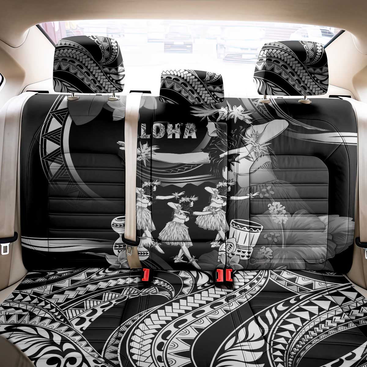 Hawaii Beautiful Hula Dancers Back Car Seat Cover With Ipu Keke And Pahu Drum LT05 - Polynesian Pride