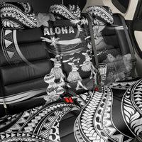 Hawaii Beautiful Hula Dancers Back Car Seat Cover With Ipu Keke And Pahu Drum LT05 - Polynesian Pride
