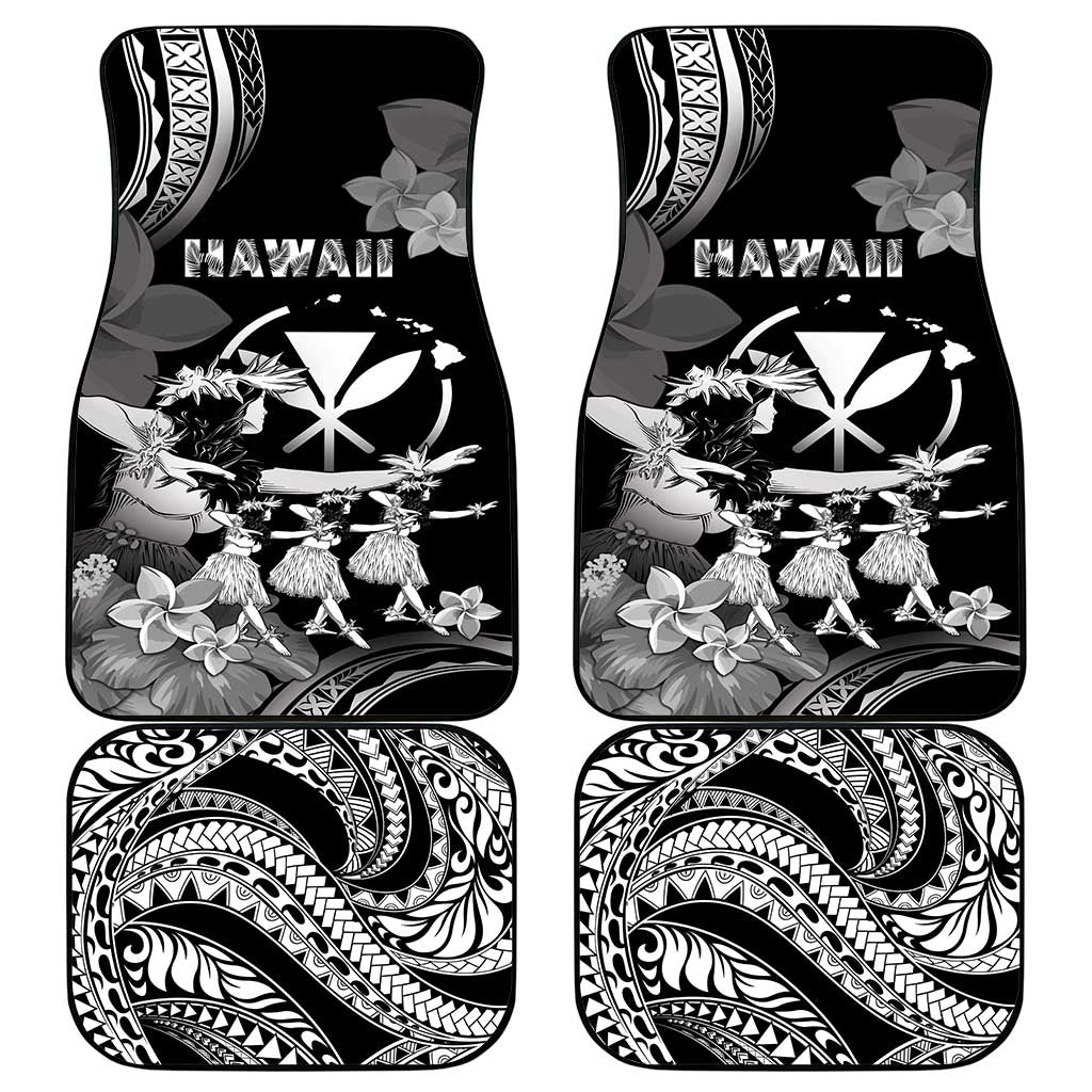 Hawaii Beautiful Hula Dancers Car Mats With Ipu Keke And Pahu Drum LT05 - Polynesian Pride