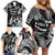 Hawaii Beautiful Hula Dancers Family Matching Off Shoulder Short Dress and Hawaiian Shirt With Ipu Keke And Pahu Drum