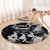 Hawaii Beautiful Hula Dancers Round Carpet With Ipu Keke And Pahu Drum