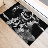 Hawaii Beautiful Hula Dancers Rubber Doormat With Ipu Keke And Pahu Drum LT05 - Polynesian Pride