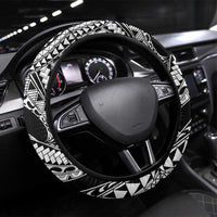 Hawaii Beautiful Hula Dancers Steering Wheel Cover With Ipu Keke And Pahu Drum LT05 Universal Fit Black - Polynesian Pride