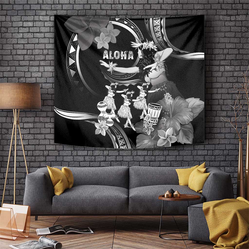 Hawaii Beautiful Hula Dancers Tapestry With Ipu Keke And Pahu Drum LT05 - Polynesian Pride