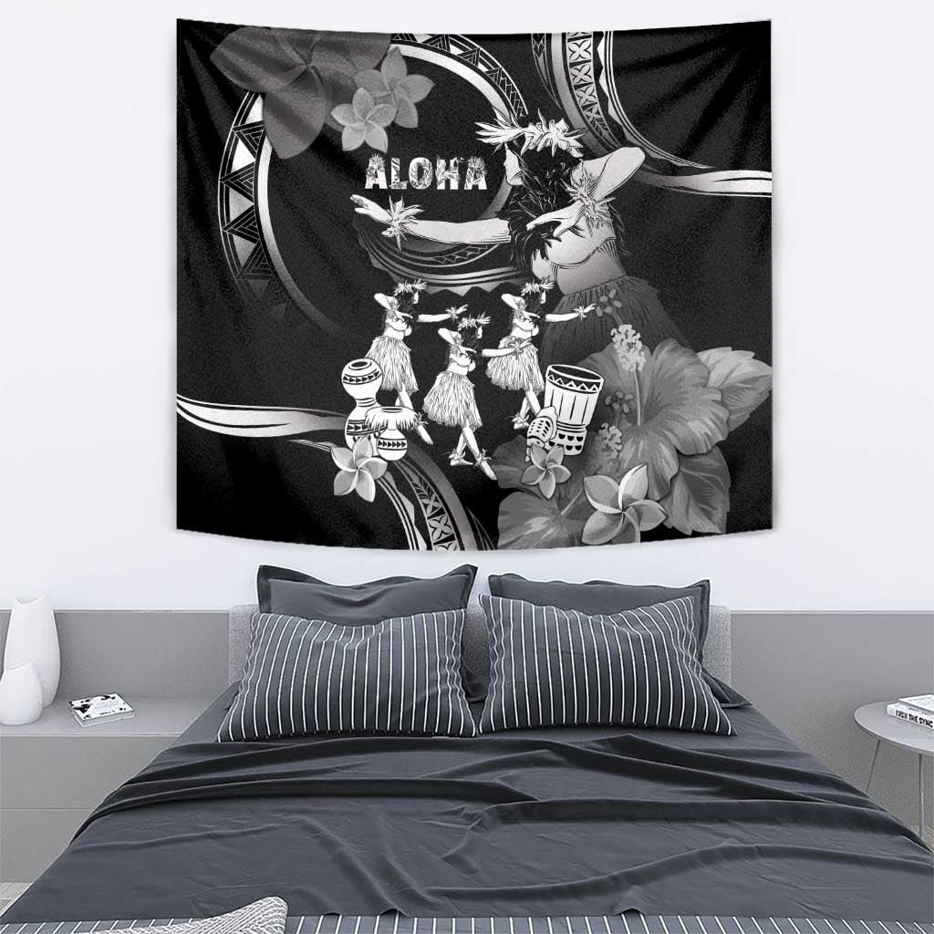 Hawaii Beautiful Hula Dancers Tapestry With Ipu Keke And Pahu Drum LT05 - Polynesian Pride
