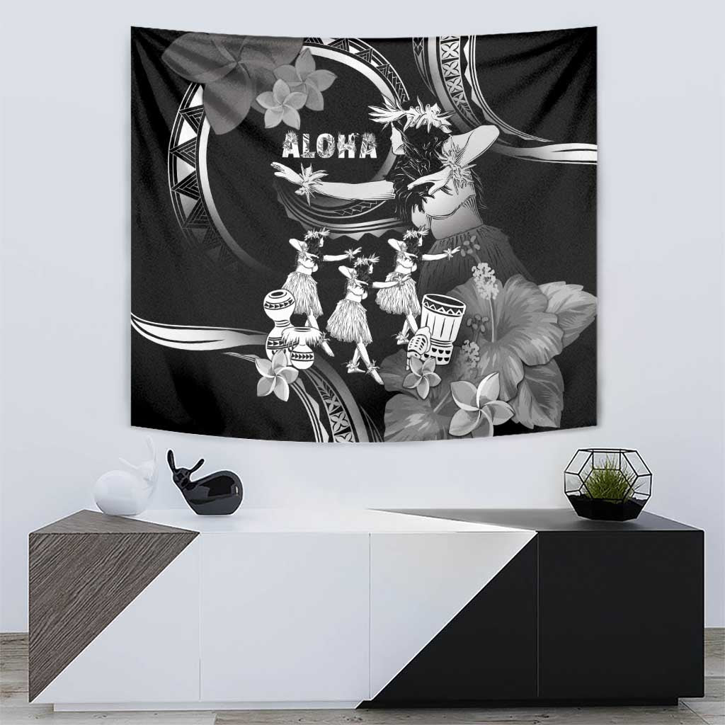 Hawaii Beautiful Hula Dancers Tapestry With Ipu Keke And Pahu Drum LT05 - Polynesian Pride