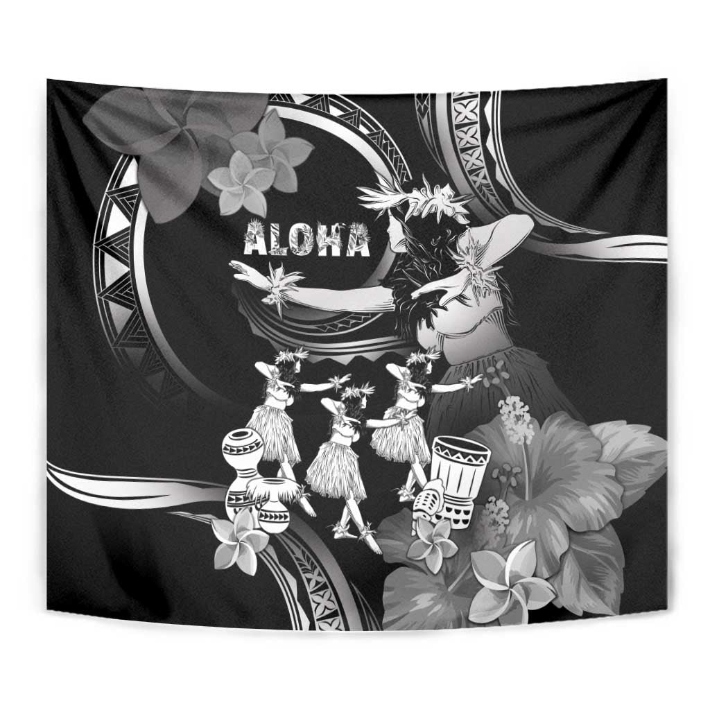 Hawaii Beautiful Hula Dancers Tapestry With Ipu Keke And Pahu Drum LT05 - Polynesian Pride