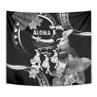 Hawaii Beautiful Hula Dancers Tapestry With Ipu Keke And Pahu Drum LT05 - Polynesian Pride