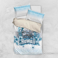 Hawaii Sugar Plantation Bedding Set With Hawaiian Tapa Pattern LT05 US Twin 172cm x 218cm White - Polynesian Pride