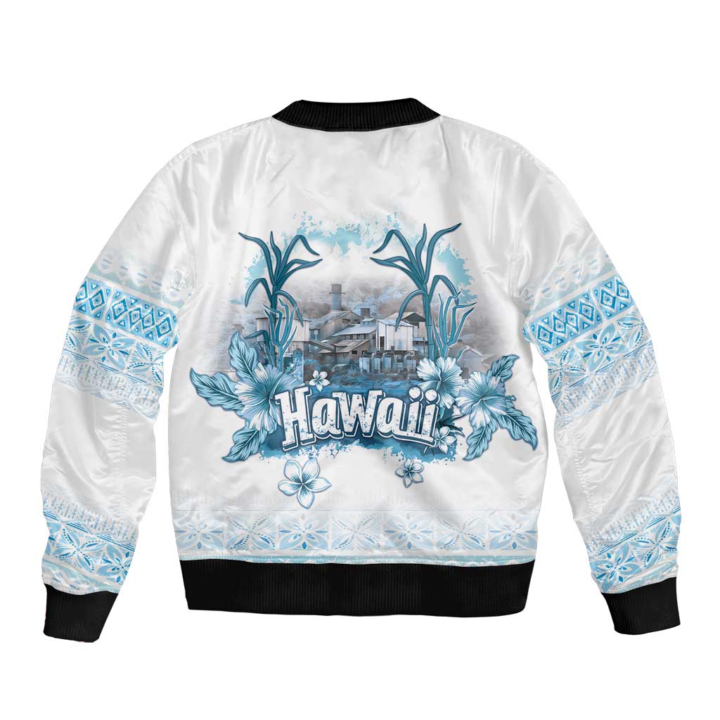 Hawaii Sugar Plantation Bomber Jacket With Hawaiian Tapa Pattern LT05 - Polynesian Pride