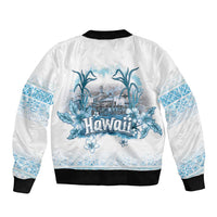 Hawaii Sugar Plantation Bomber Jacket With Hawaiian Tapa Pattern LT05 - Polynesian Pride
