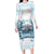 Hawaii Sugar Plantation Family Matching Long Sleeve Bodycon Dress and Hawaiian Shirt With Hawaiian Tapa Pattern