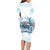 Hawaii Sugar Plantation Family Matching Long Sleeve Bodycon Dress and Hawaiian Shirt With Hawaiian Tapa Pattern