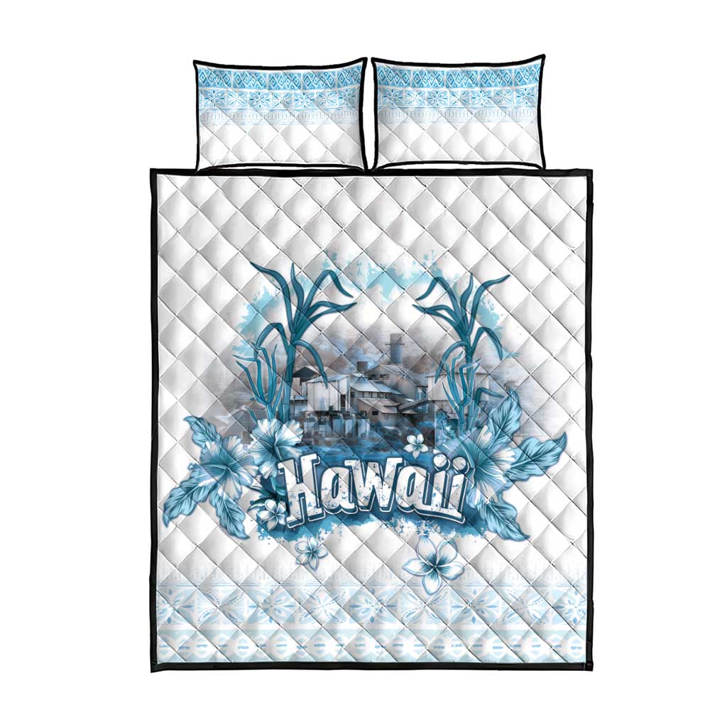 Hawaii Sugar Plantation Quilt Bed Set With Hawaiian Tapa Pattern LT05 - Polynesian Pride