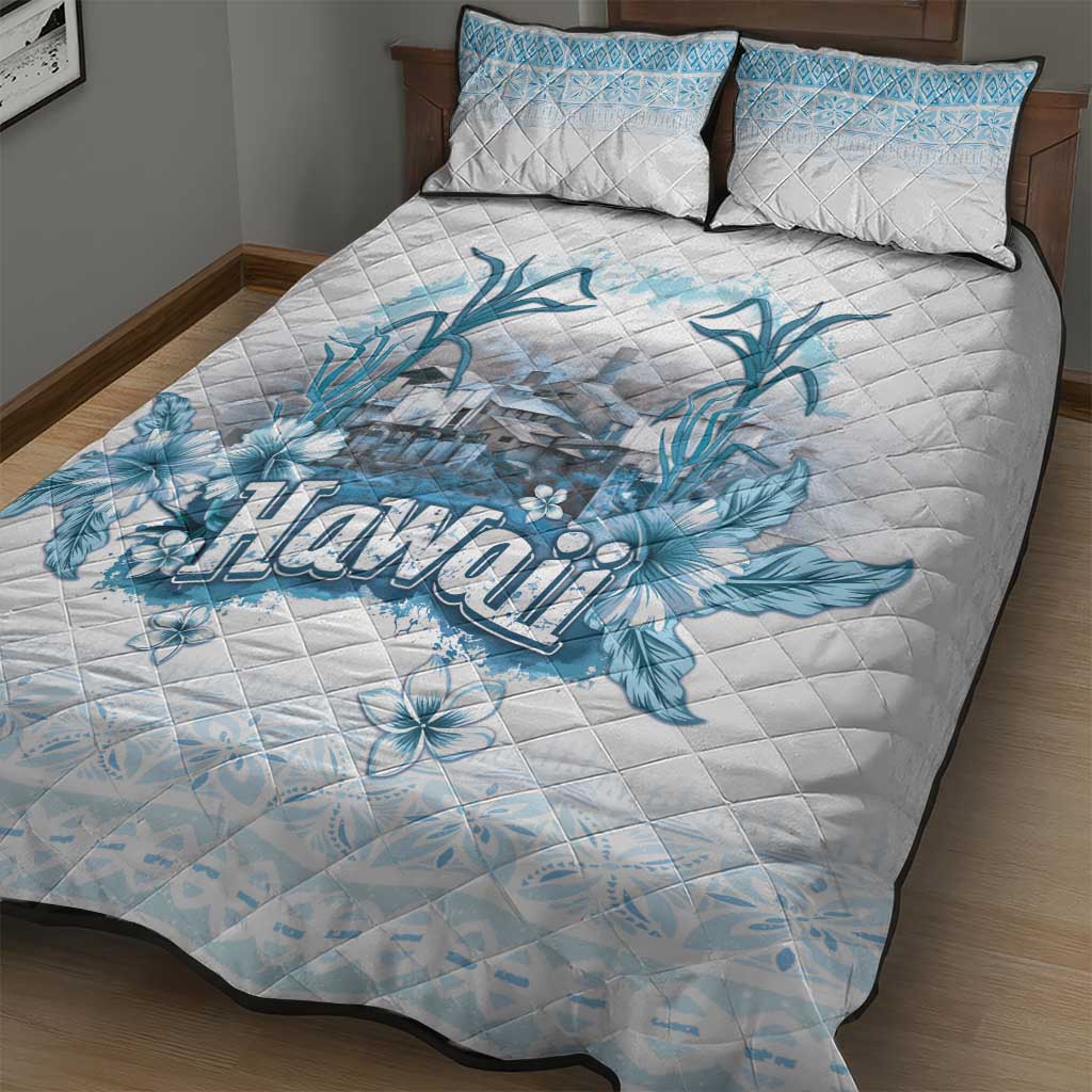 Hawaii Sugar Plantation Quilt Bed Set With Hawaiian Tapa Pattern LT05 - Polynesian Pride