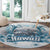 Hawaii Sugar Plantation Round Carpet With Hawaiian Tapa Pattern