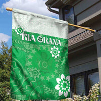 Cook Islands Maori Language Week Garden Flag Pacific Tapa Pattern LT05 - Polynesian Pride