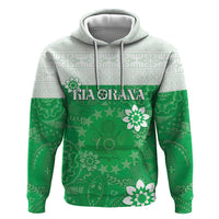 Cook Islands Maori Language Week Hoodie Pacific Tapa Pattern LT05 Pullover Hoodie Green - Polynesian Pride