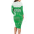 Cook Islands Maori Language Week Long Sleeve Bodycon Dress Pacific Tapa Pattern