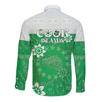 Cook Islands Maori Language Week Long Sleeve Button Shirt Pacific Tapa Pattern LT05 - Polynesian Pride