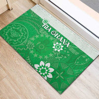 Cook Islands Maori Language Week Rubber Doormat Pacific Tapa Pattern LT05 - Polynesian Pride