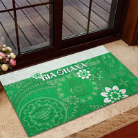 Cook Islands Maori Language Week Rubber Doormat Pacific Tapa Pattern LT05 - Polynesian Pride