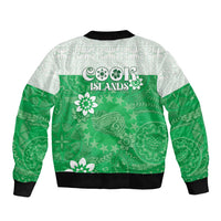 Cook Islands Maori Language Week Sleeve Zip Bomber Jacket Pacific Tapa Pattern LT05 - Polynesian Pride
