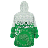 Cook Islands Maori Language Week Wearable Blanket Hoodie Pacific Tapa Pattern LT05 - Polynesian Pride