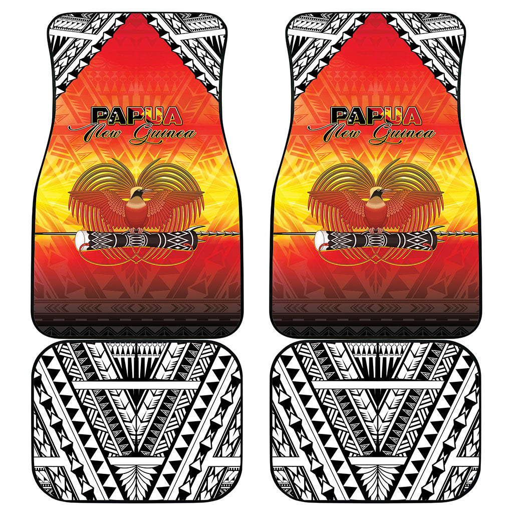Papua New Guinea Independence Day Car Mats One People One Nation One PNG LT05 - Polynesian Pride
