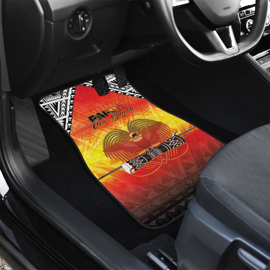 Papua New Guinea Independence Day Car Mats One People One Nation One PNG LT05 - Polynesian Pride