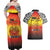 Papua New Guinea 49th Independence Day Couples Matching Off Shoulder Maxi Dress and Hawaiian Shirt One People One Nation One PNG