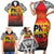 Papua New Guinea 49th Independence Day Family Matching Short Sleeve Bodycon Dress and Hawaiian Shirt One People One Nation One PNG