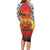 Papua New Guinea 49th Independence Day Long Sleeve Bodycon Dress One People One Nation One PNG