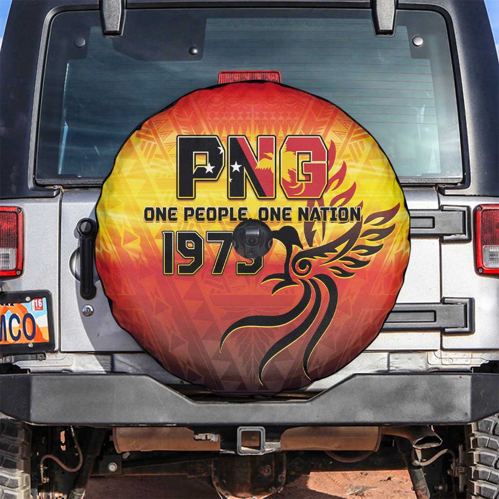 Papua New Guinea 49th Independence Day Spare Tire Cover One People One Nation One PNG