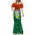 Vanuatu Penama Province Mermaid Dress Vanuatuan Coat Of Arms Polynesian Pattern LT05 - Polynesian Pride