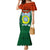 Personalized Vanuatu Penama Province Mermaid Dress Vanuatuan Coat Of Arms Polynesian Pattern LT05 Women Green - Polynesian Pride