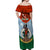 Personalized Vanuatu Penama Province Off Shoulder Maxi Dress Vanuatuan Coat Of Arms Polynesian Pattern LT05 - Polynesian Pride