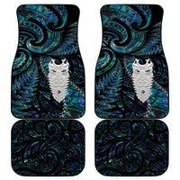 New Zealand Aotearoa Car Mats Maori Tane Te Waiora Paua Shell Glitter Turquoise LT05 - Polynesian Pride