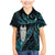 New Zealand Aotearoa Family Matching Mermaid Dress and Hawaiian Shirt Maori Tane Te Waiora Paua Shell Glitter Turquoise