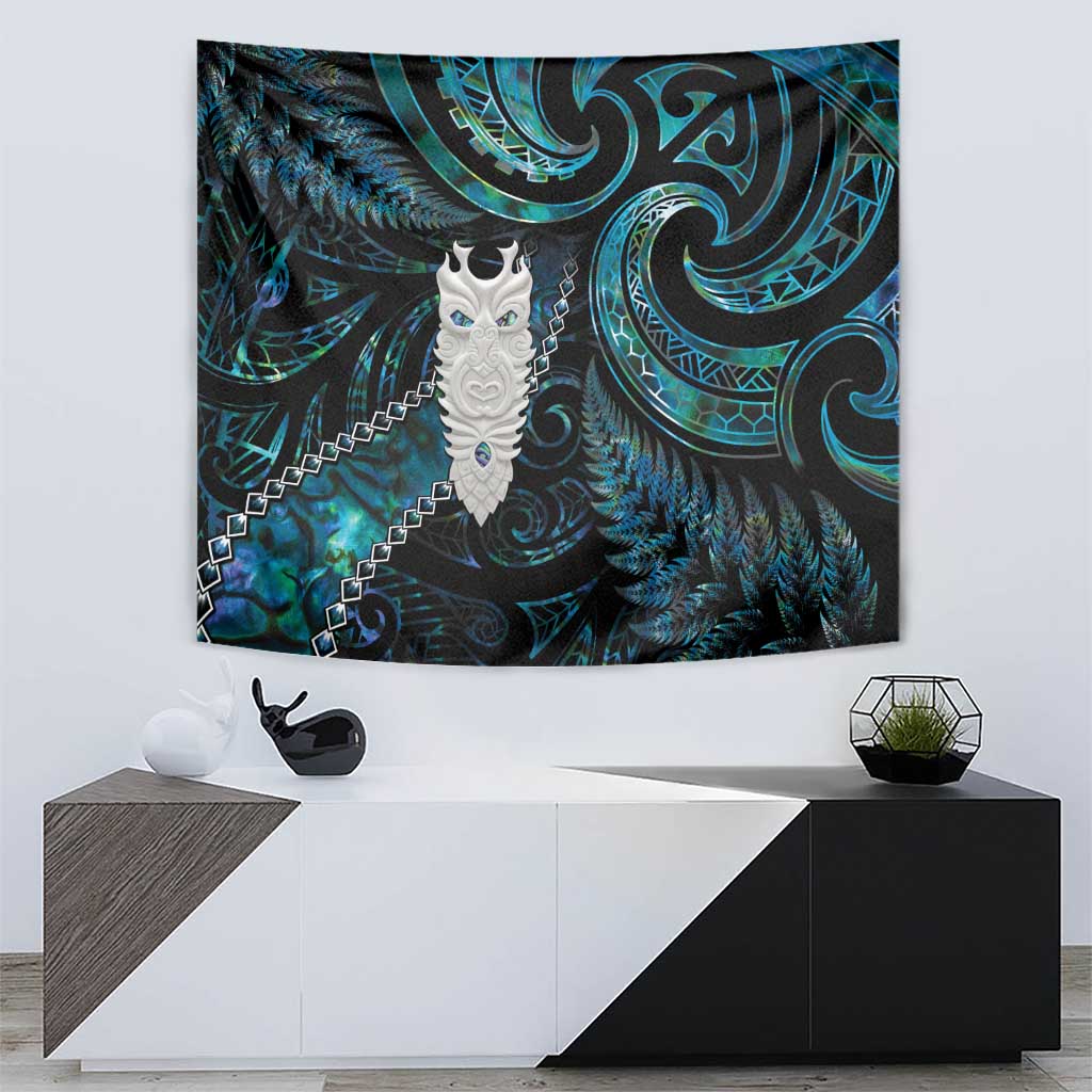 New Zealand Aotearoa Tapestry Maori Tane Te Waiora Paua Shell Glitter Turquoise LT05 - Polynesian Pride