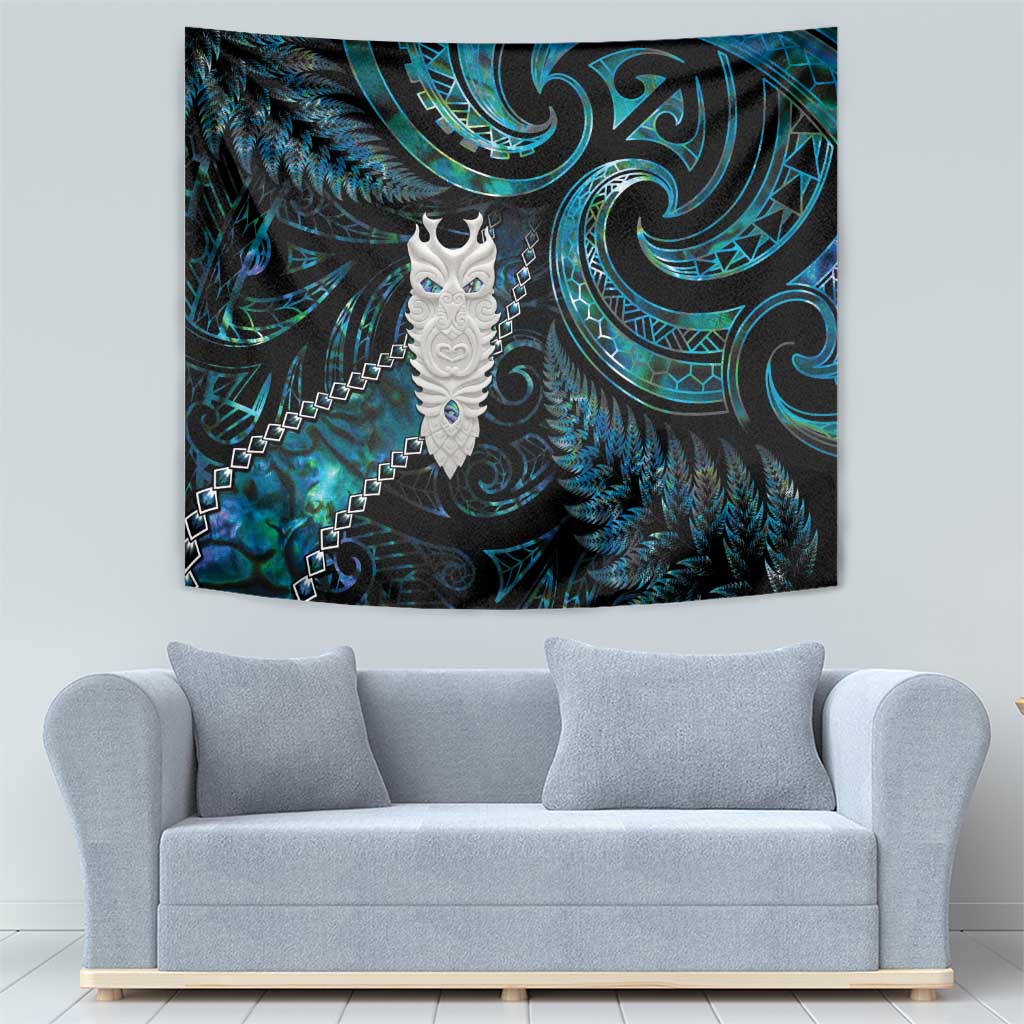 New Zealand Aotearoa Tapestry Maori Tane Te Waiora Paua Shell Glitter Turquoise LT05 - Polynesian Pride