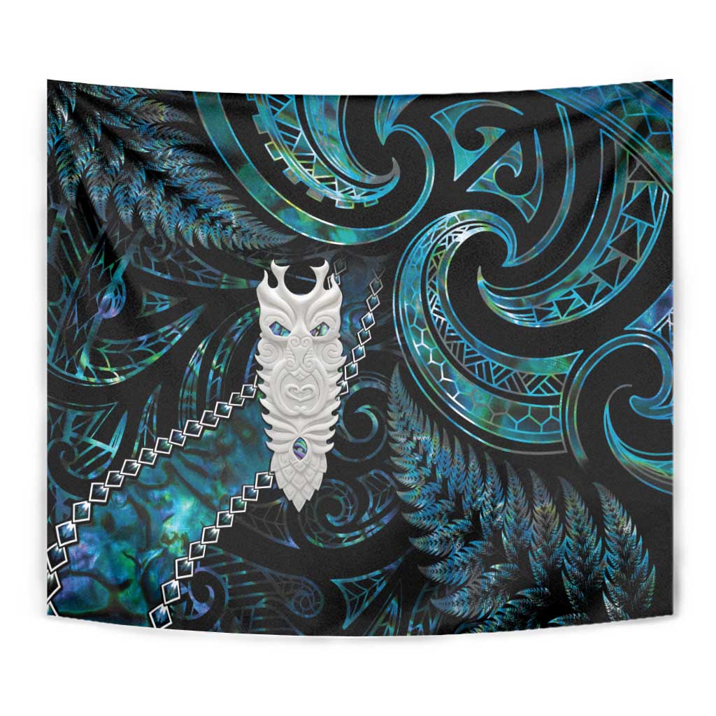 New Zealand Aotearoa Tapestry Maori Tane Te Waiora Paua Shell Glitter Turquoise LT05 - Polynesian Pride