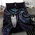 New Zealand Aotearoa Bedding Set Maori Tane Te Waiora Paua Shell Glitter Purple