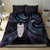 New Zealand Aotearoa Bedding Set Maori Tane Te Waiora Paua Shell Glitter Purple