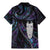 New Zealand Aotearoa Family Matching Mermaid Dress and Hawaiian Shirt Maori Tane Te Waiora Paua Shell Glitter Purple