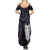 New Zealand Aotearoa Family Matching Summer Maxi Dress and Hawaiian Shirt Maori Tane Te Waiora Paua Shell Glitter Purple