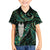 New Zealand Aotearoa Family Matching Puletasi and Hawaiian Shirt Maori Tane Te Waiora Paua Shell Glitter Green