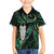 New Zealand Aotearoa Family Matching Summer Maxi Dress and Hawaiian Shirt Maori Tane Te Waiora Paua Shell Glitter Green