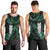 New Zealand Aotearoa Men Tank Top Maori Tane Te Waiora Paua Shell Glitter Green