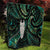 New Zealand Aotearoa Quilt Maori Tane Te Waiora Paua Shell Glitter Green